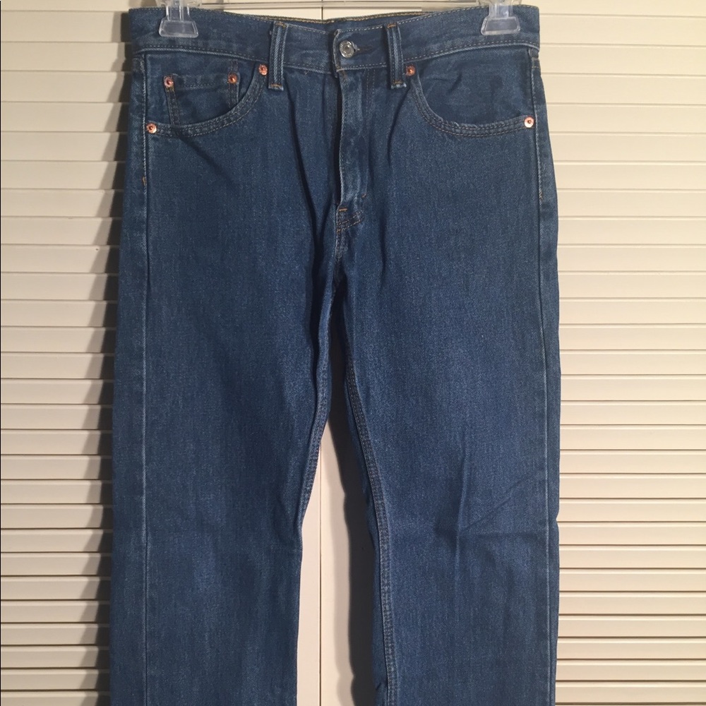 LEVIS 505 Straight Fit Blue Jeans Men 29/30